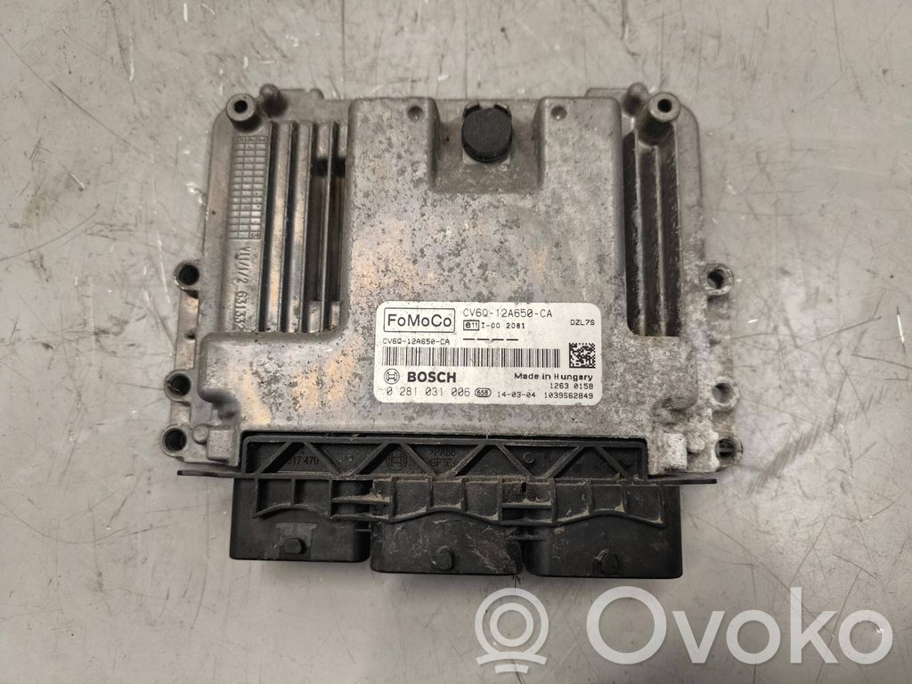 Блок управления двигателя   CV6Q12A650CA,0281031006