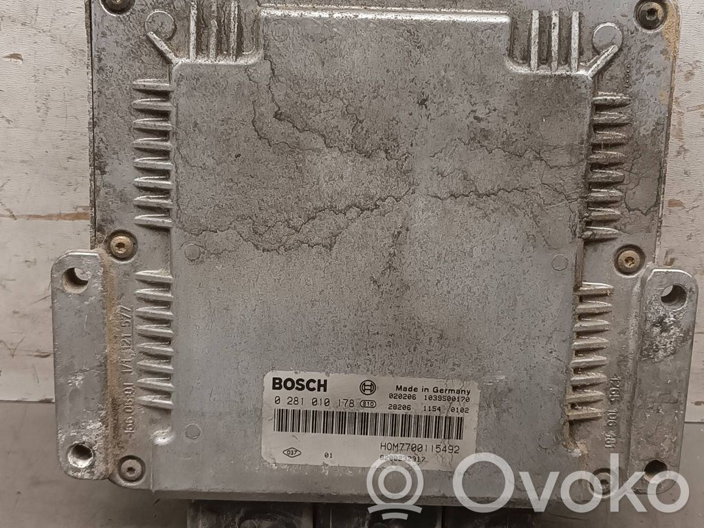 Sterownik / Moduł ECU   0281010178,H0M7700115492
