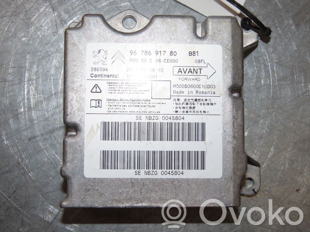 Airbag control unit/module   9678691780
