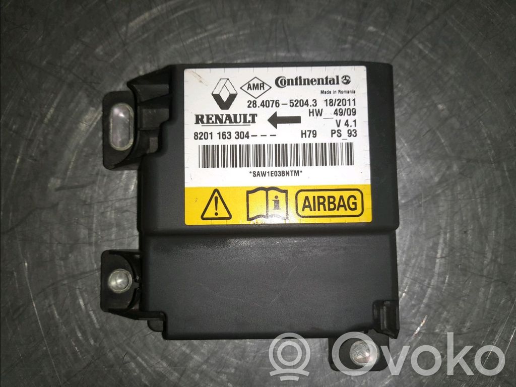 Airbag control unit/module   8201385569