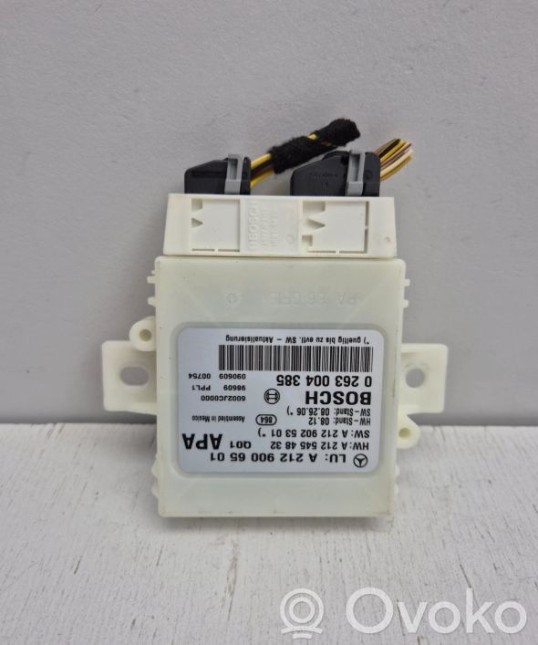 Sterownik / Moduł parkowania PDC   A2129006501,A2129006501,2129006501,0263004385,2125454832,2129025301,A2125454832,A2129025301