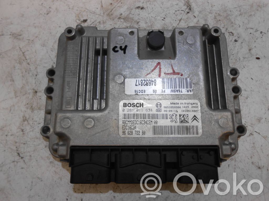 Unidad de control/módulo del motor   9662872280