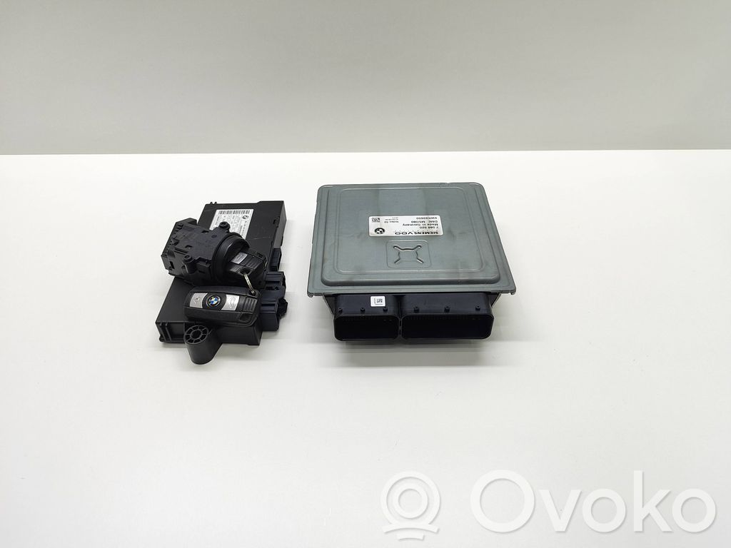 BMW 5 E60 E61 Juego de cerradura y set ECU del motor 