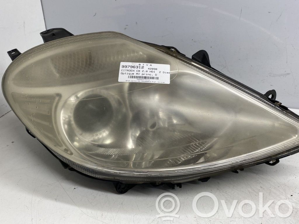 Citroen C8 Headlight/headlamp 