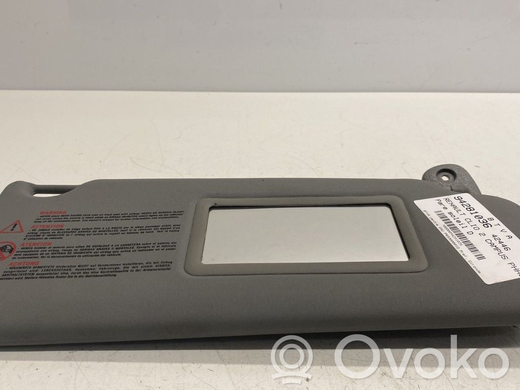 Renault Clio II Sun visor 