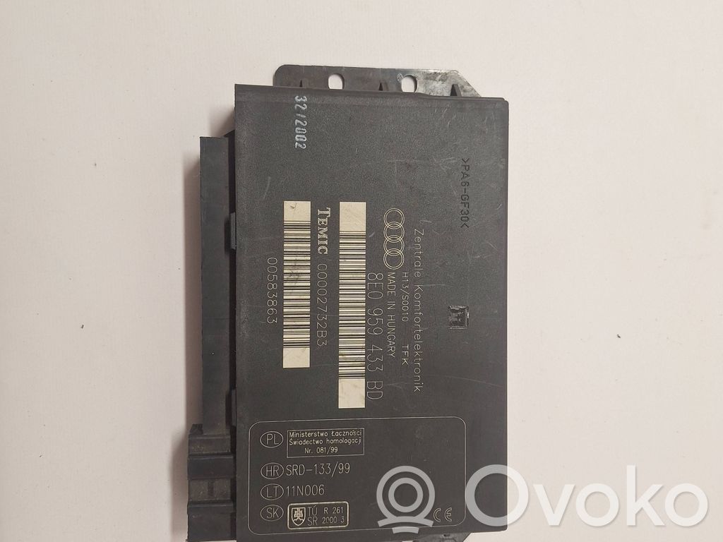 Audi A4 S4 B6 8E 8H Mukavuusmoduuli 