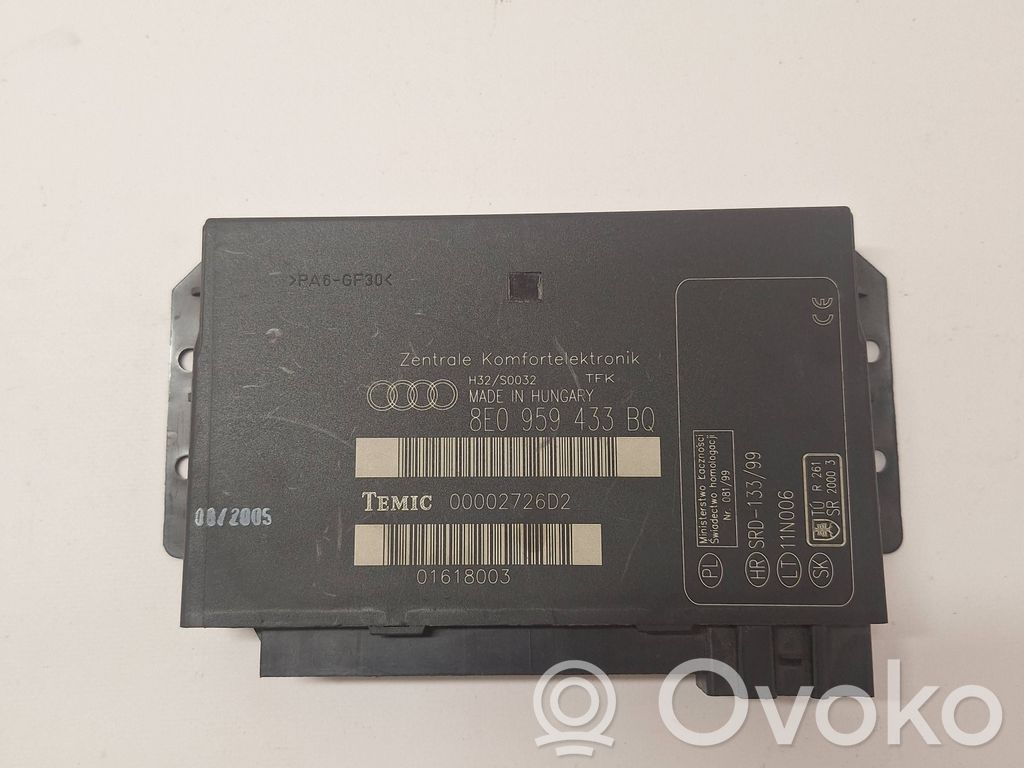 Audi A4 S4 B7 8E 8H Moduł / Sterownik komfortu 
