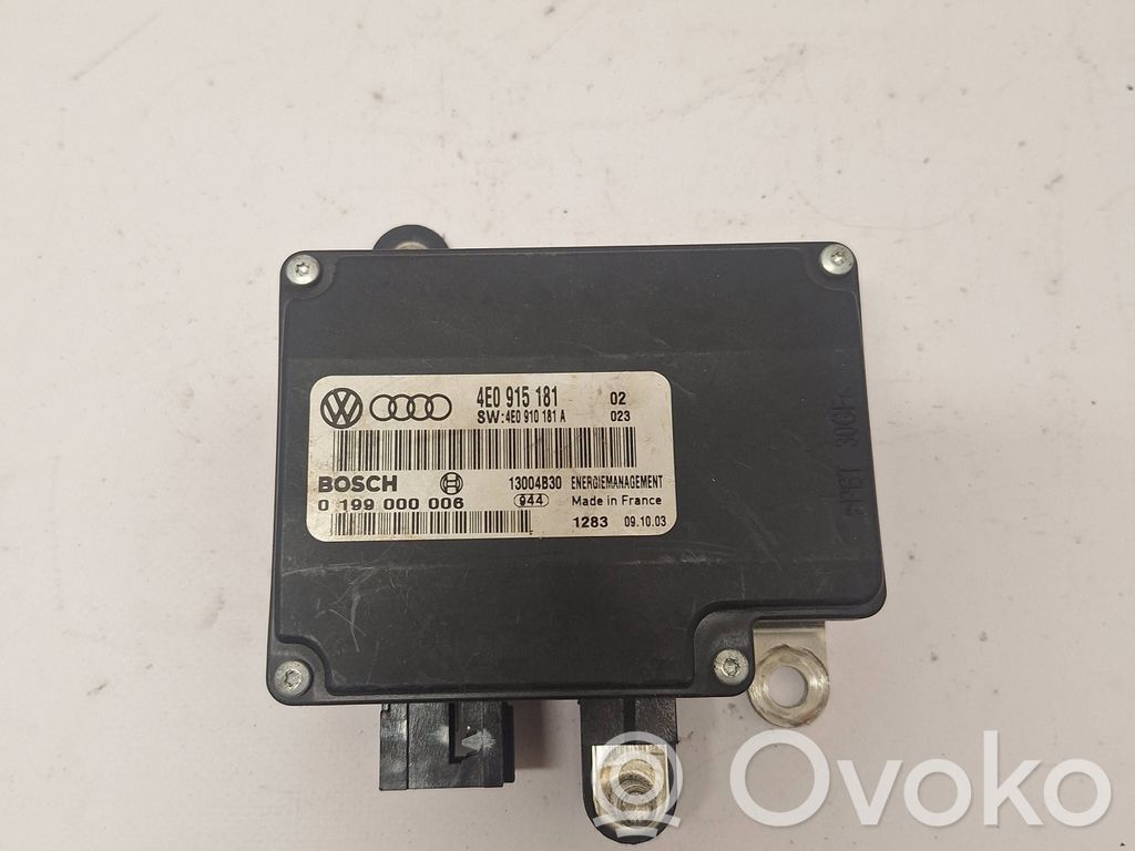 Other control units/modules   4E0915181,4E0910181A,0199000006