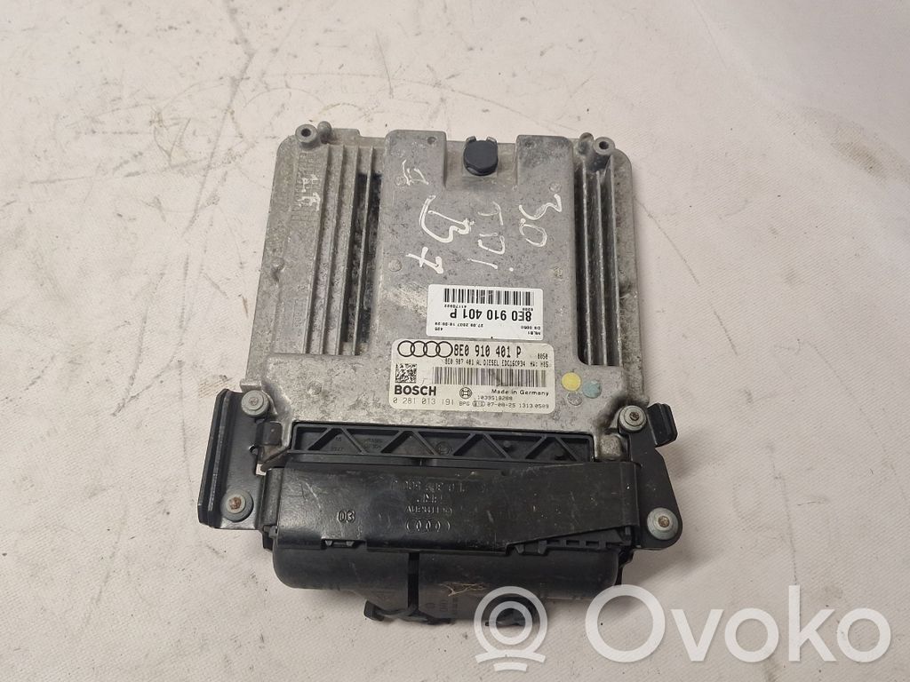 Engine control unit/module   8E0907401AL,0281013191,8E0910401P