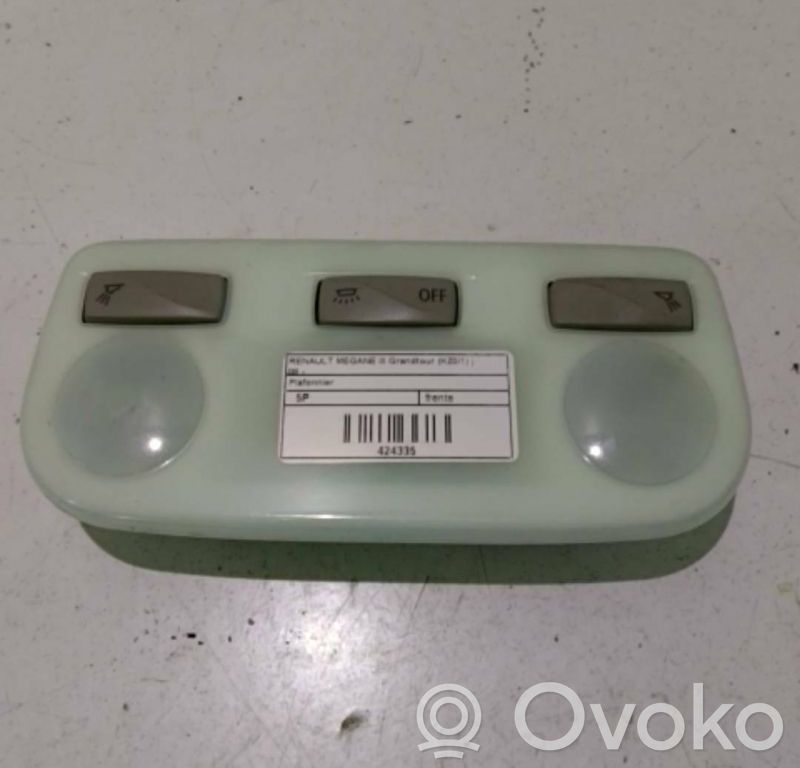 Renault Megane III Headlining lighting console trim 