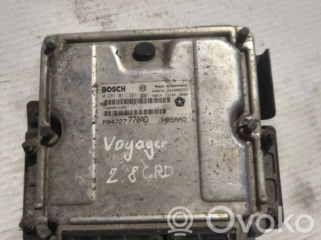 Engine control unit/module   1039S05771,0281011281,P04727770AD