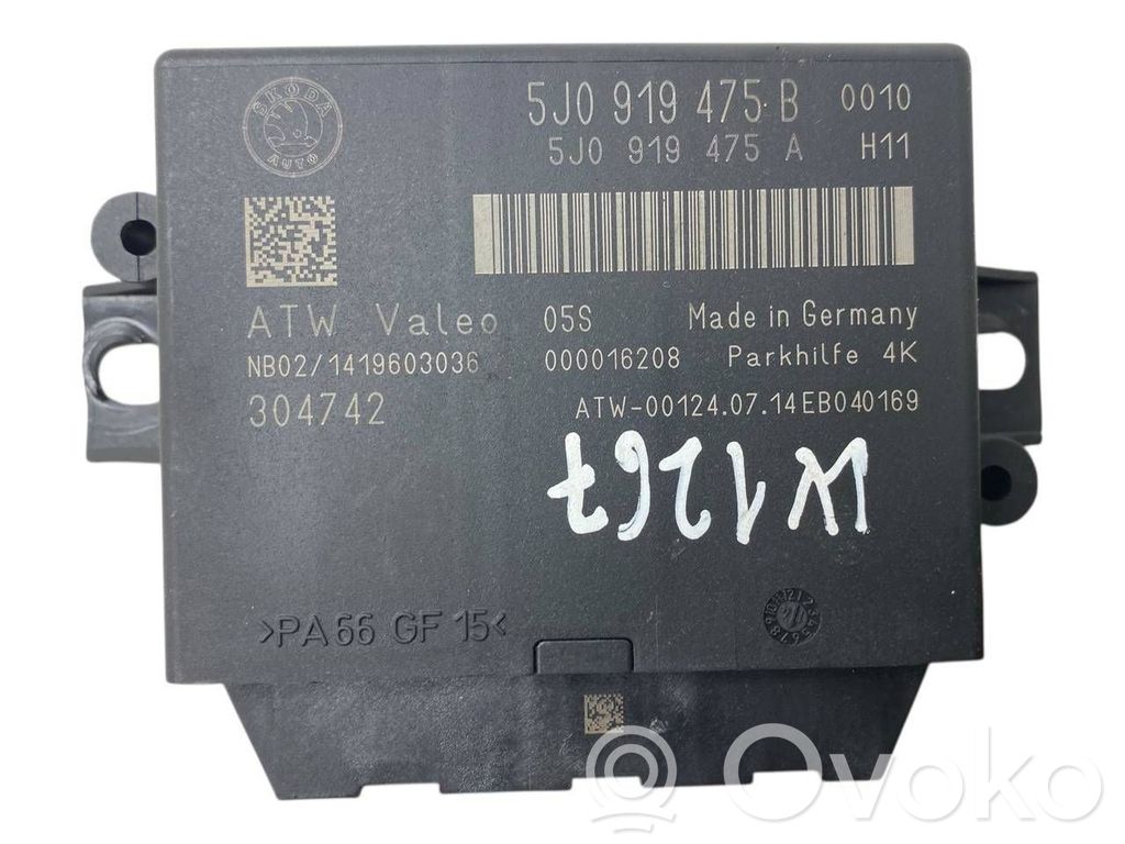 Skoda Superb B6 (3T) Parking PDC control unit/module 