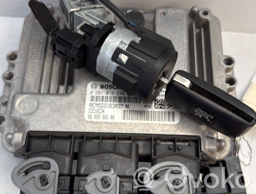 Peugeot 3008 I Kit cu ECU motor și set închidere uși 