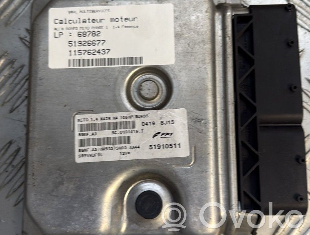 Alfa Romeo Mito Engine control unit/module 
