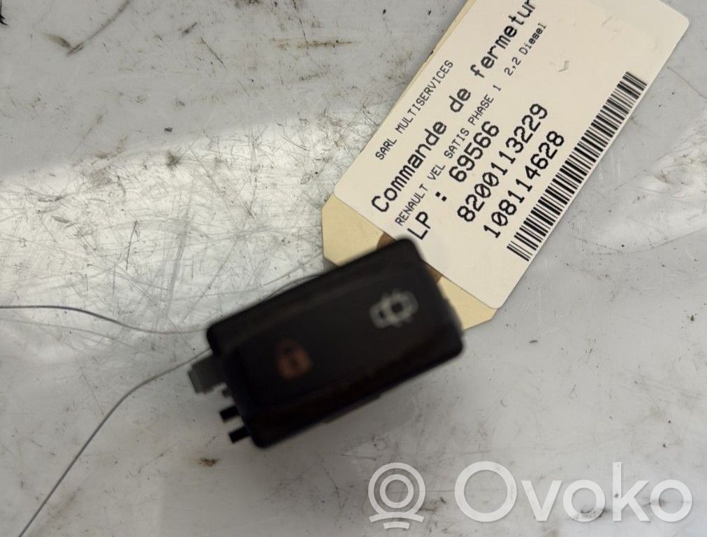 Renault Vel Satis Botón interruptor de bloqueo de puertas 