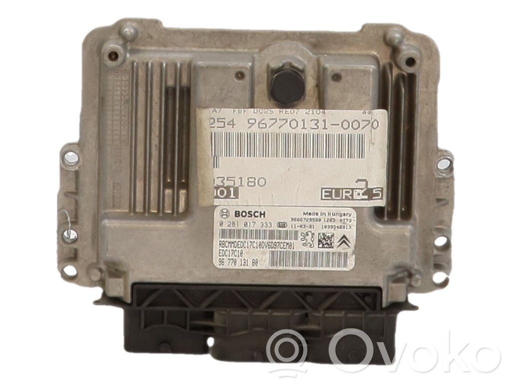 Peugeot 207 Engine control unit/module 