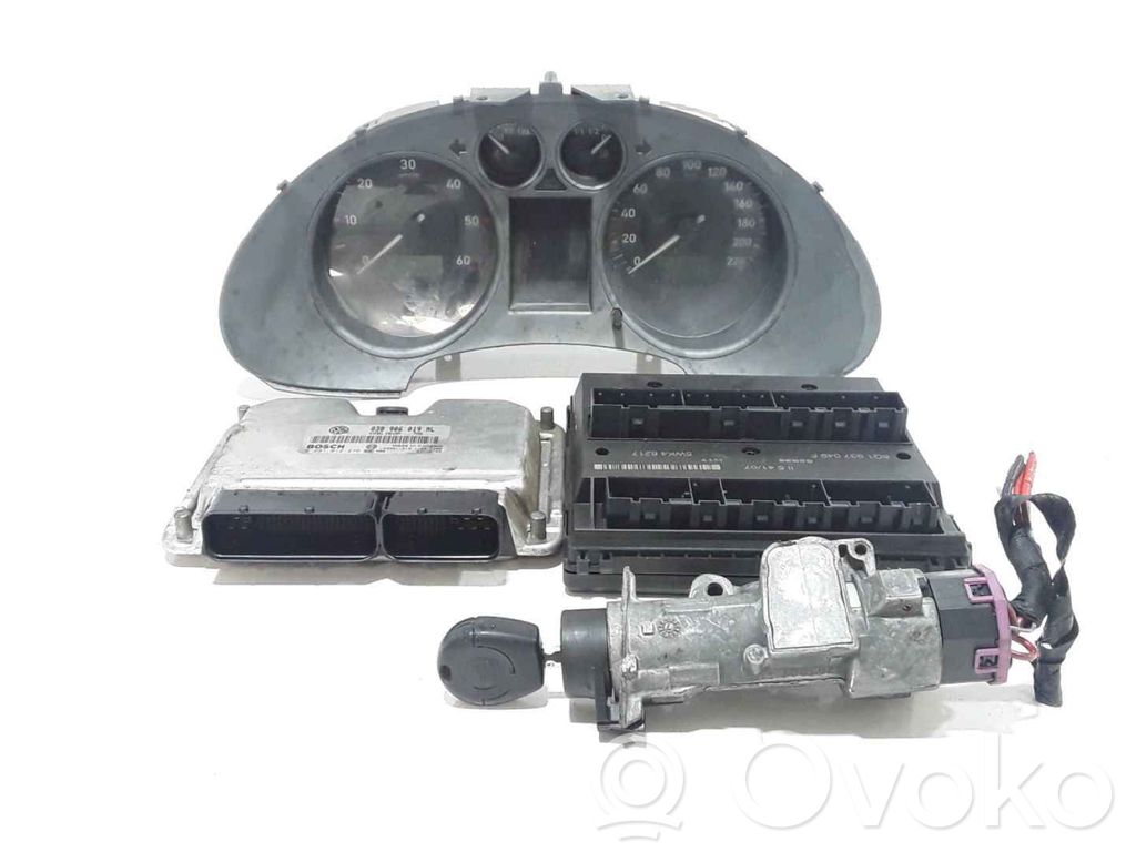 Seat Ibiza III (6L) Komputer / Sterownik ECU i komplet kluczy 