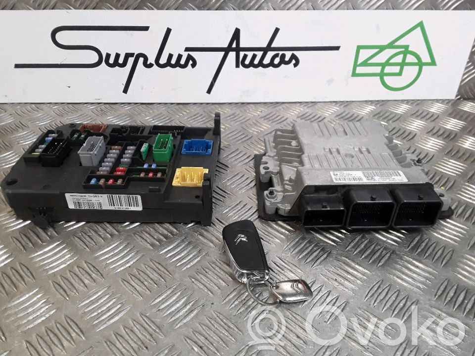 Citroen C4 II Juego de cerradura y set ECU del motor 