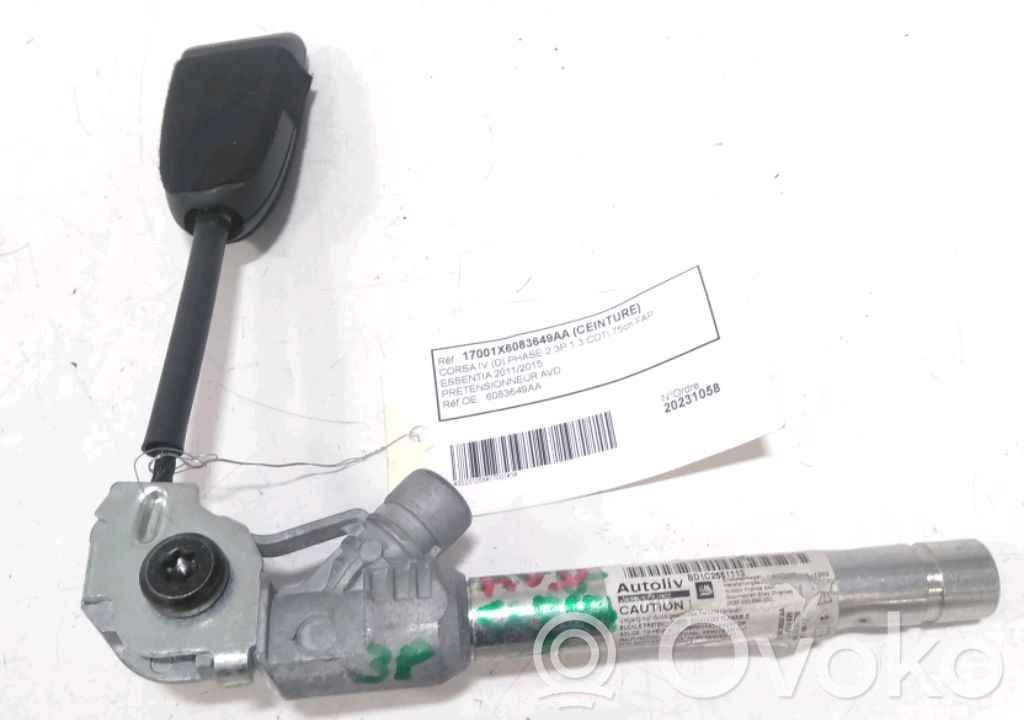 Opel Corsa A Hebilla del cinturón delantero 