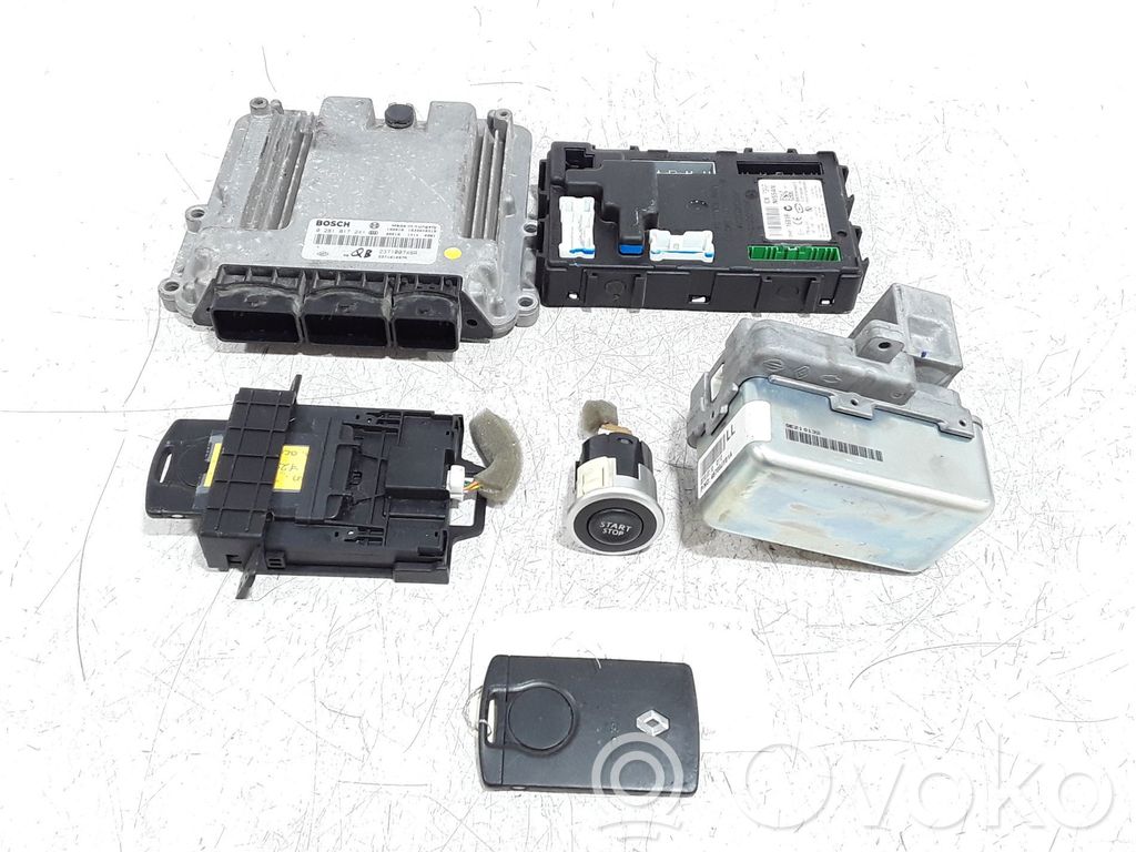 Renault Koleos I Engine ECU kit and lock set 