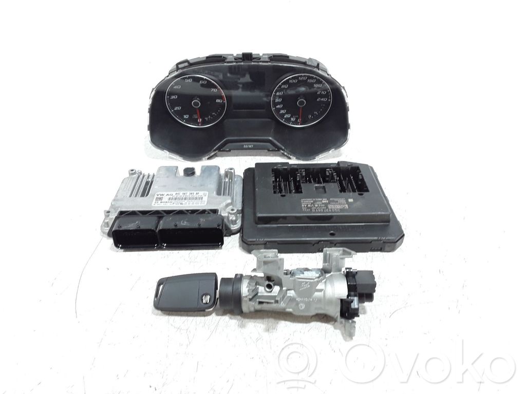 Seat Ibiza V (KJ) Komputer / Sterownik ECU i komplet kluczy 