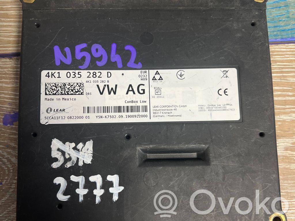 Audi A6 S6 C8 4K Other control units/modules 