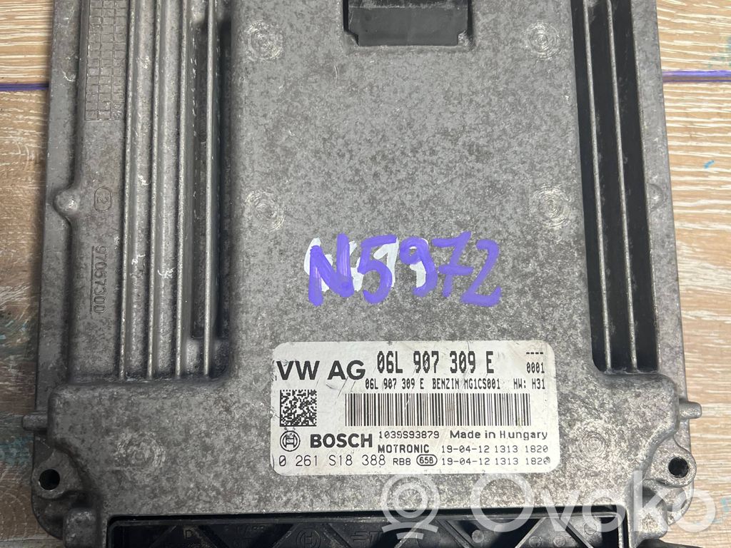 Engine control unit/module   06L907309E,0261S18388