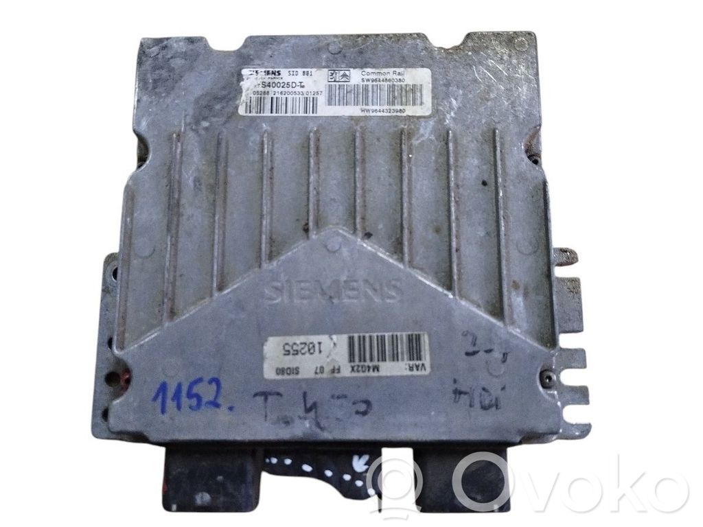Citroen Berlingo Engine control unit/module 