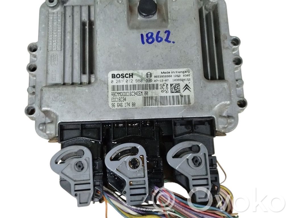 Citroen C4 I Picasso Variklio valdymo blokas 