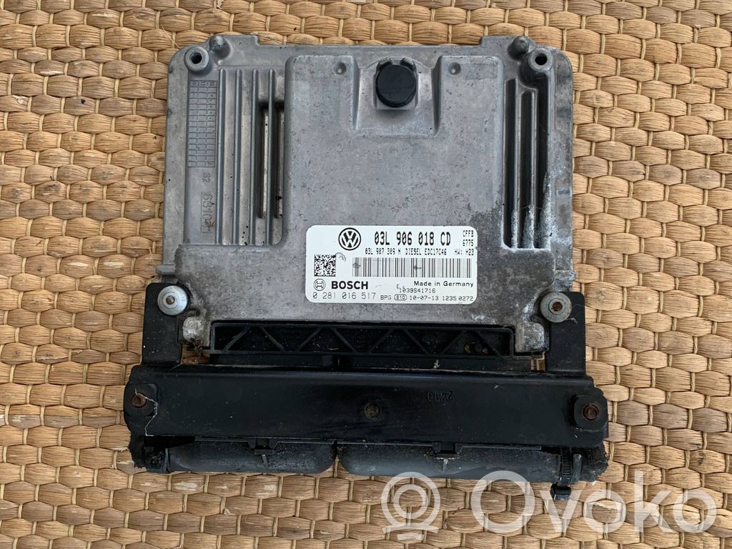 Engine control unit/module   03L906018CD,03L907309N,0281016517,XXX