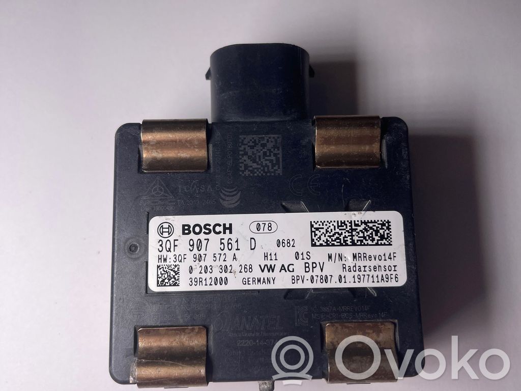 Sensor de radar Distronic   3QF907561D,3QF907572A,0203302268,39R12000