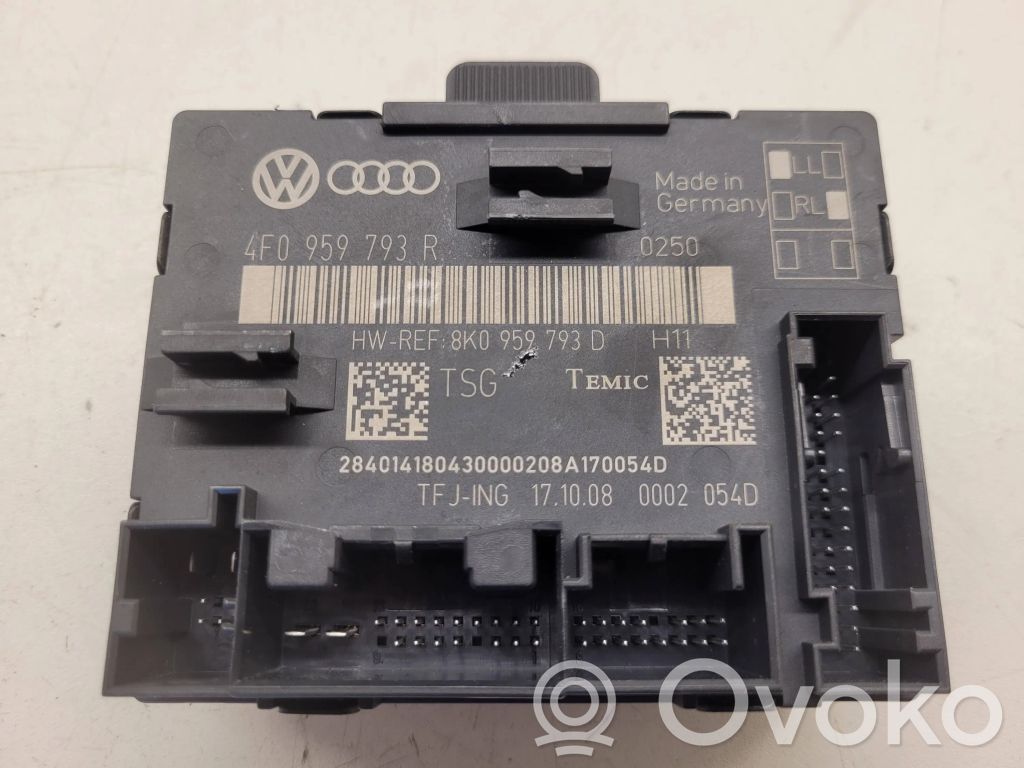 Unité de commande module de porte   8K0959793D,4F0959793R