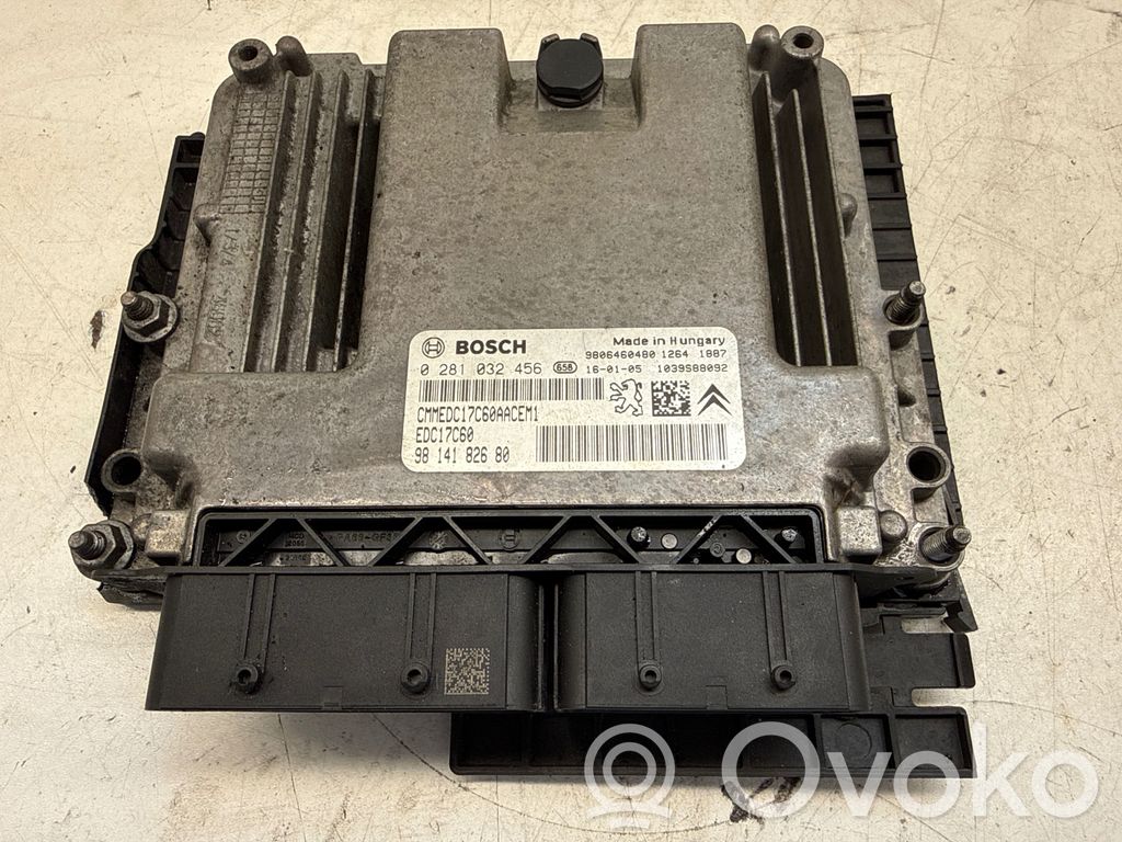 Engine control unit/module   9806460480,0281032456,9814182680