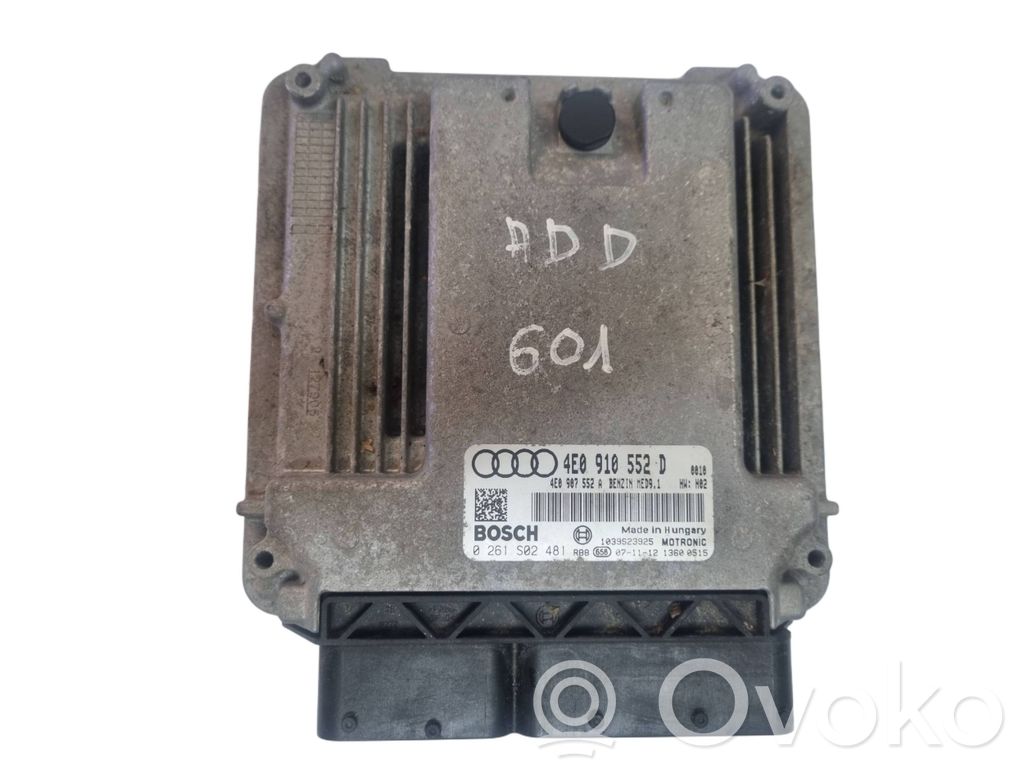 Variklio valdymo blokas   4E0910552D,4E0907552A,0261S02481