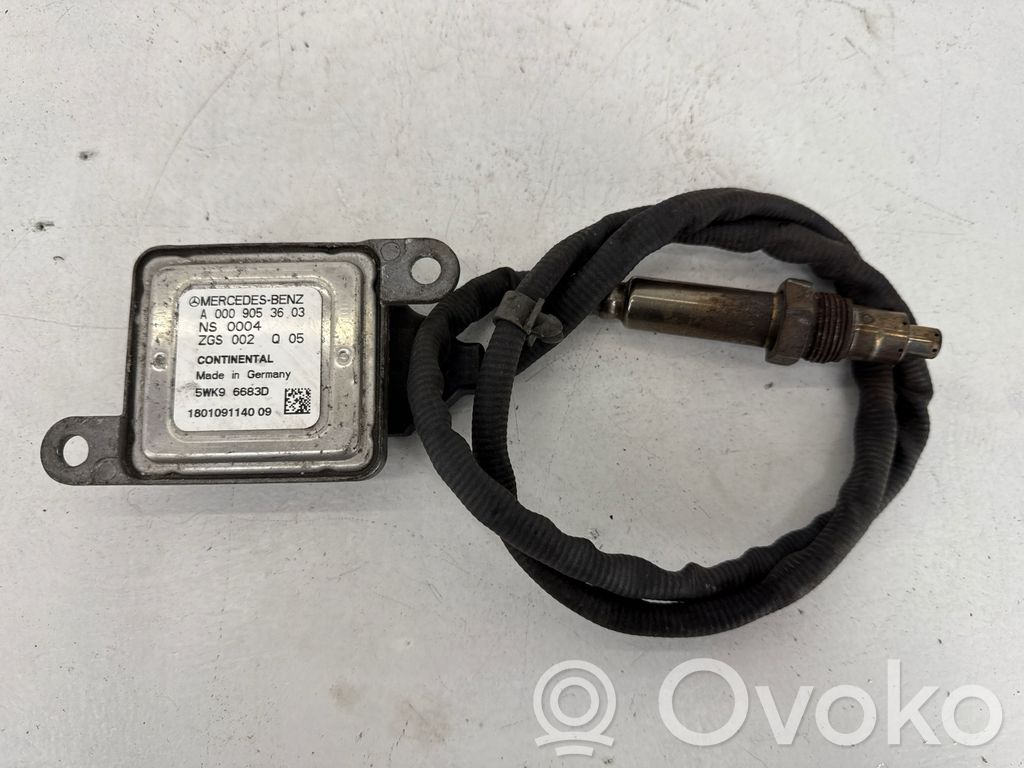 Lambda probe sensor   A0009053603,5WK96683D,180109114009