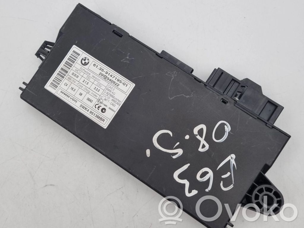 BMW 6 E63 E64 CAS control unit/module 