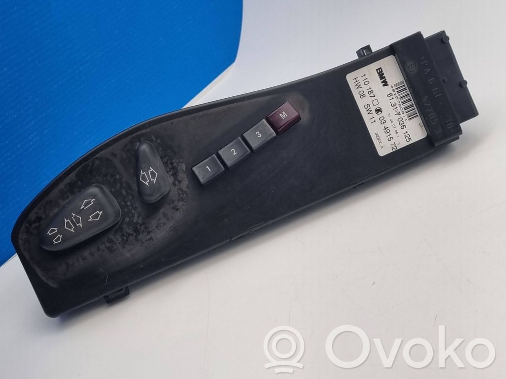 Seat control switch   7036125,61317036125,527053,03491572,110187