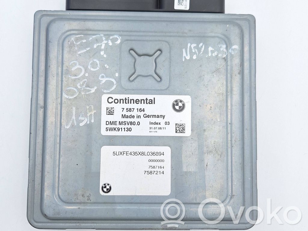 BMW X5 E70 Variklio valdymo blokas 
