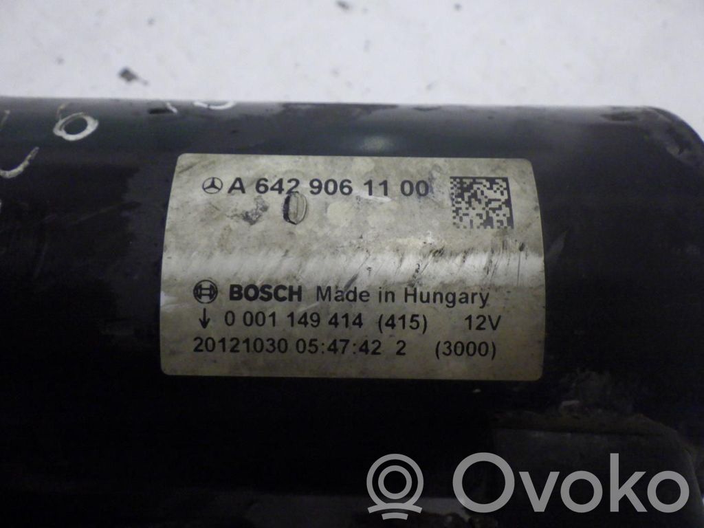 Mercedes-Benz CLS C218 X218 Starter motor 