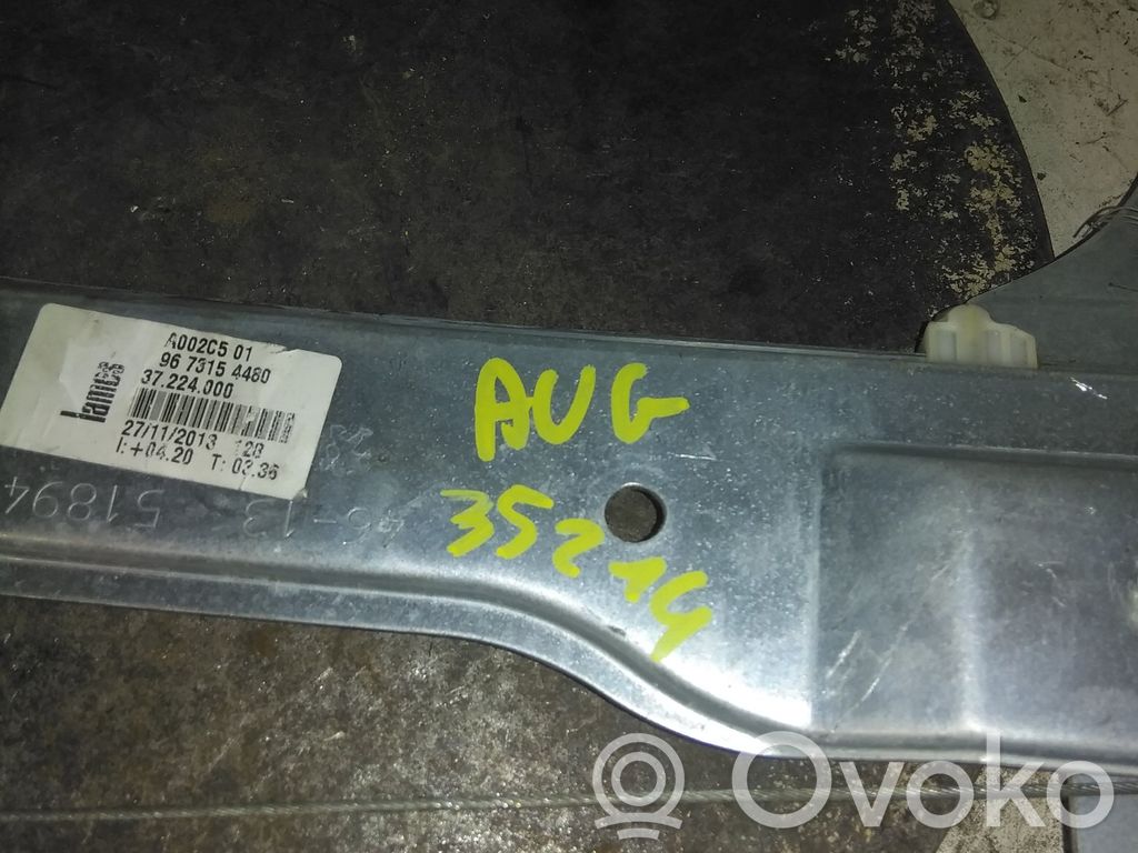 Peugeot 208 I Priekinio el. lango pakėlimo mechanizmo komplektas 