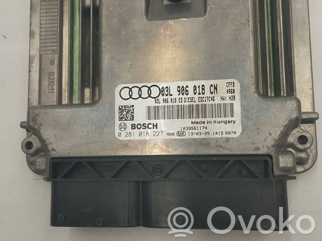 Engine control unit/module   03L906018CN,0281018227,03L906018ES