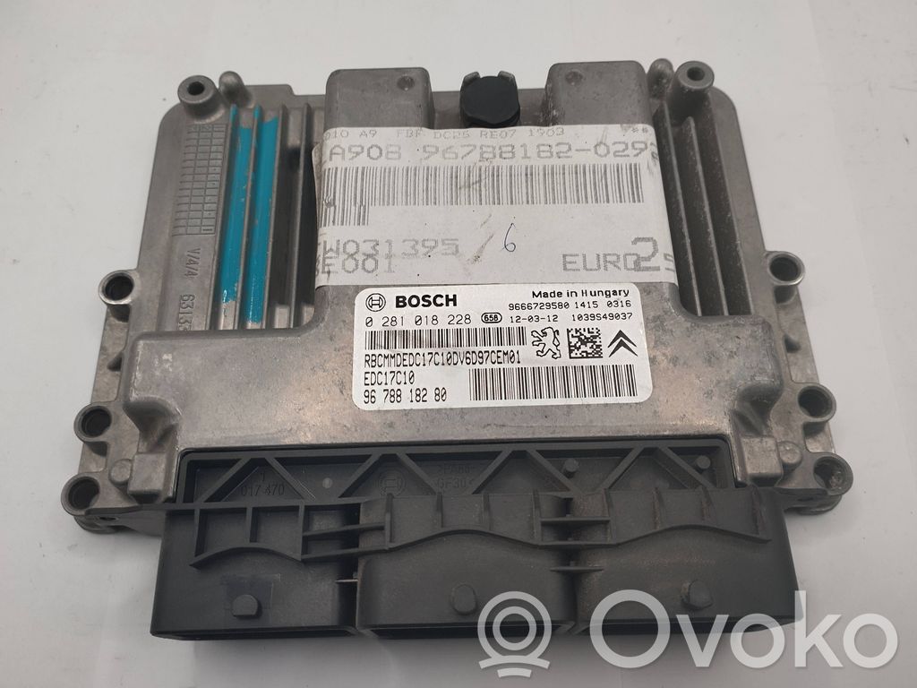Engine control unit/module   9666729580,9678818280,0281018228