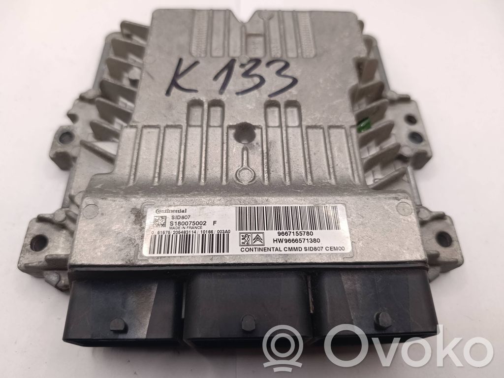 Peugeot 308 Unitate/modul de control motor 