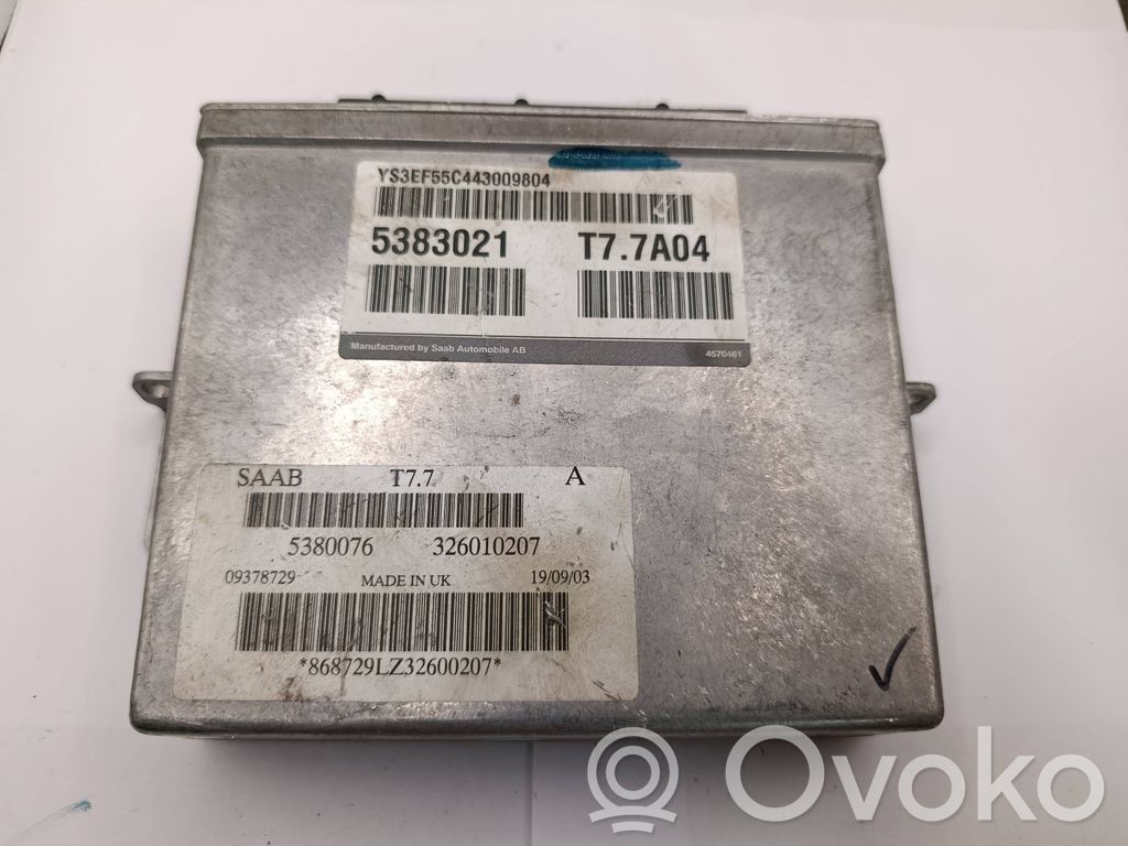 Unidad de control/módulo del motor   5380076,09378729,326010207