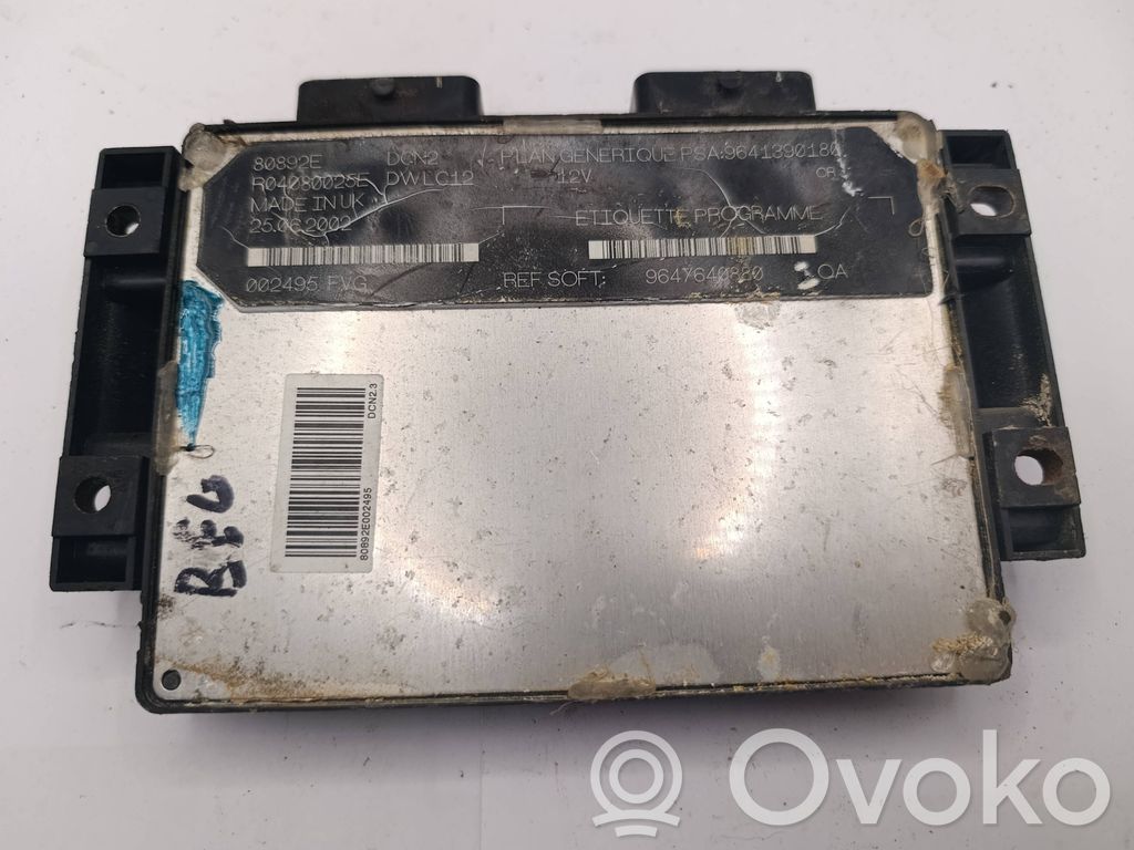 Citroen Berlingo Engine control unit/module 