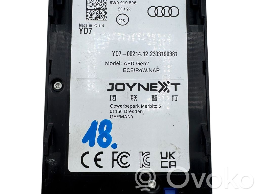 Audi A4 S4 B9 8W Autres unités de commande / modules 
