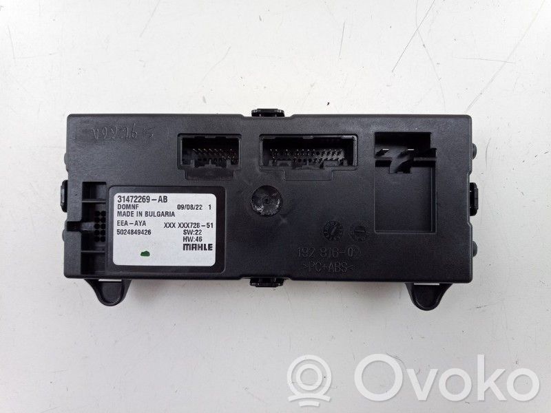 Panel klimatyzacji   31472269,31472269AB,31472269,31472269AB