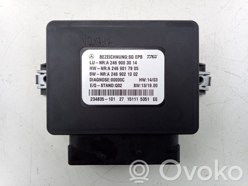 Mercedes-Benz B W246 W242 Modul de control frână de mână 