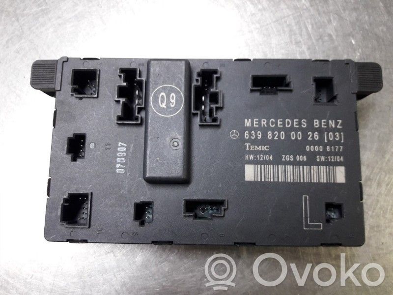 Mercedes-Benz Vito Viano W639 Centralina/modulo chiusura centralizzata portiere 