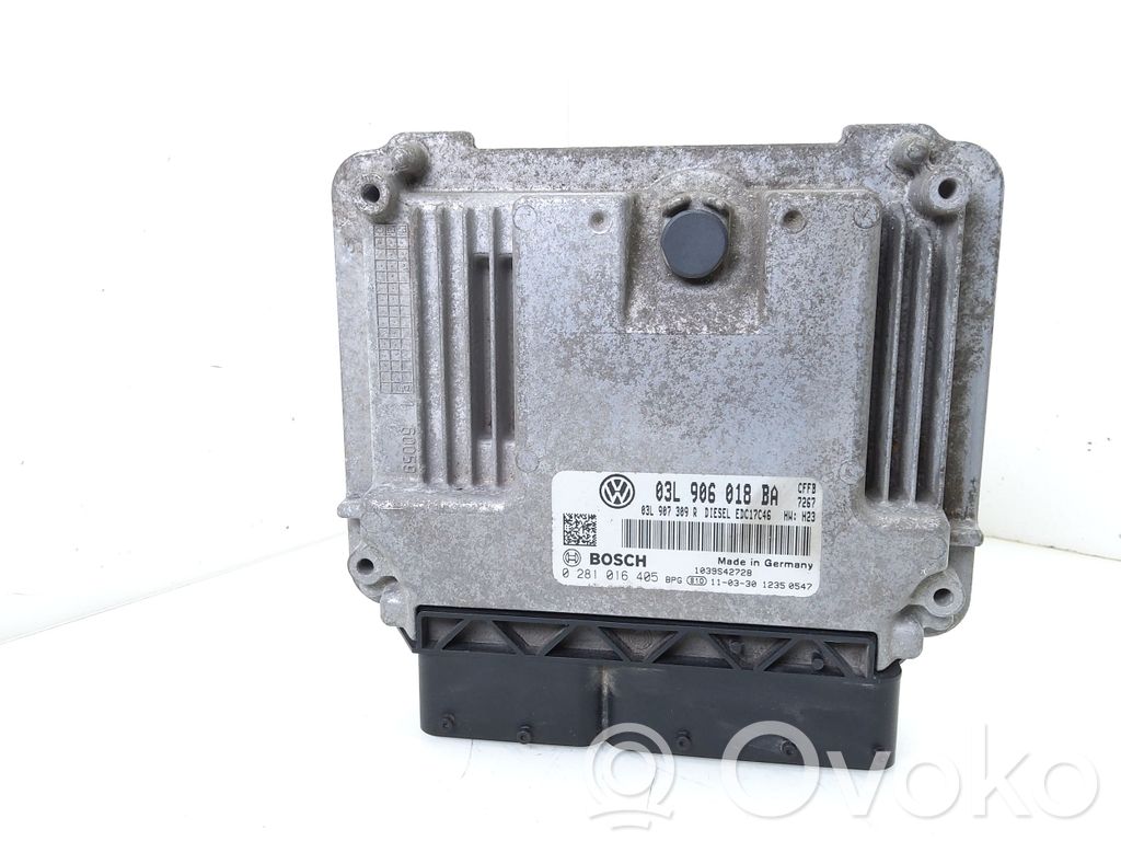 Engine control unit/module   03L906018BA,03L907309R,0281016405